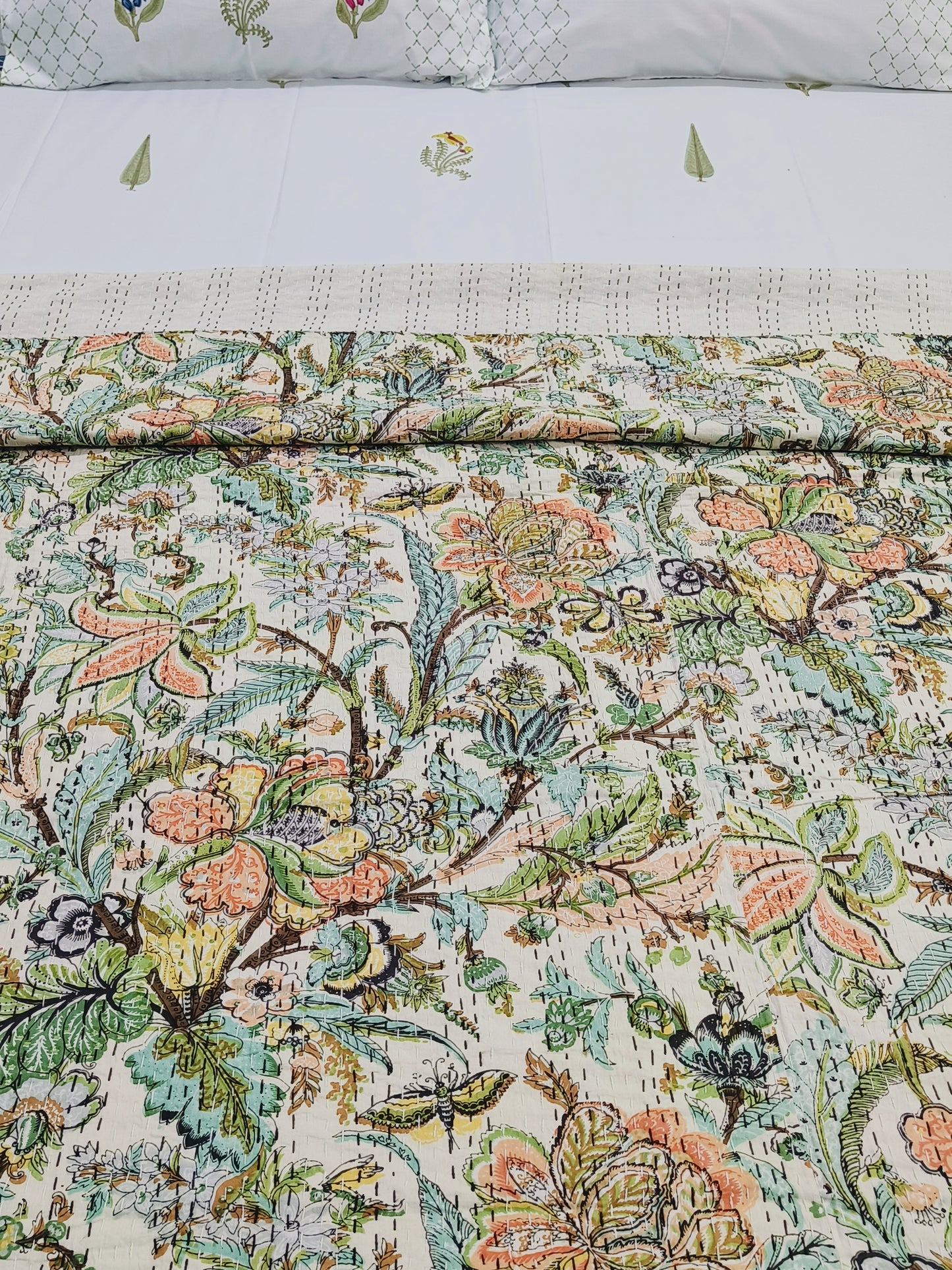 Kantha Bedcovers Printed Premium