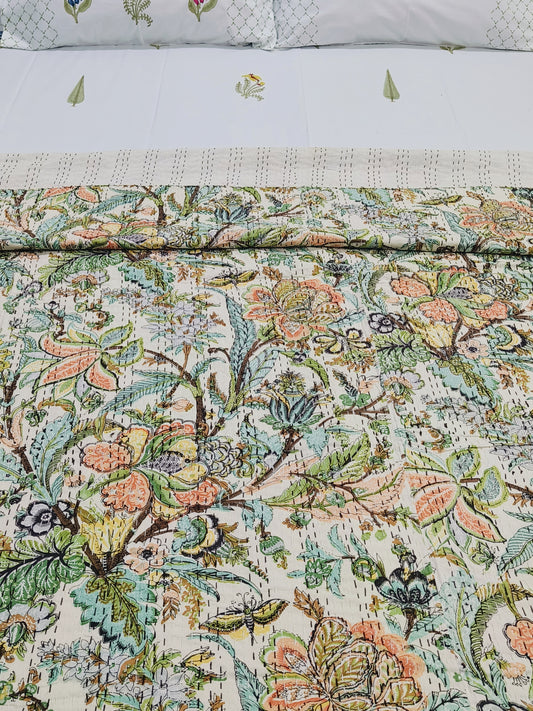 Kantha Bedcovers Printed Premium