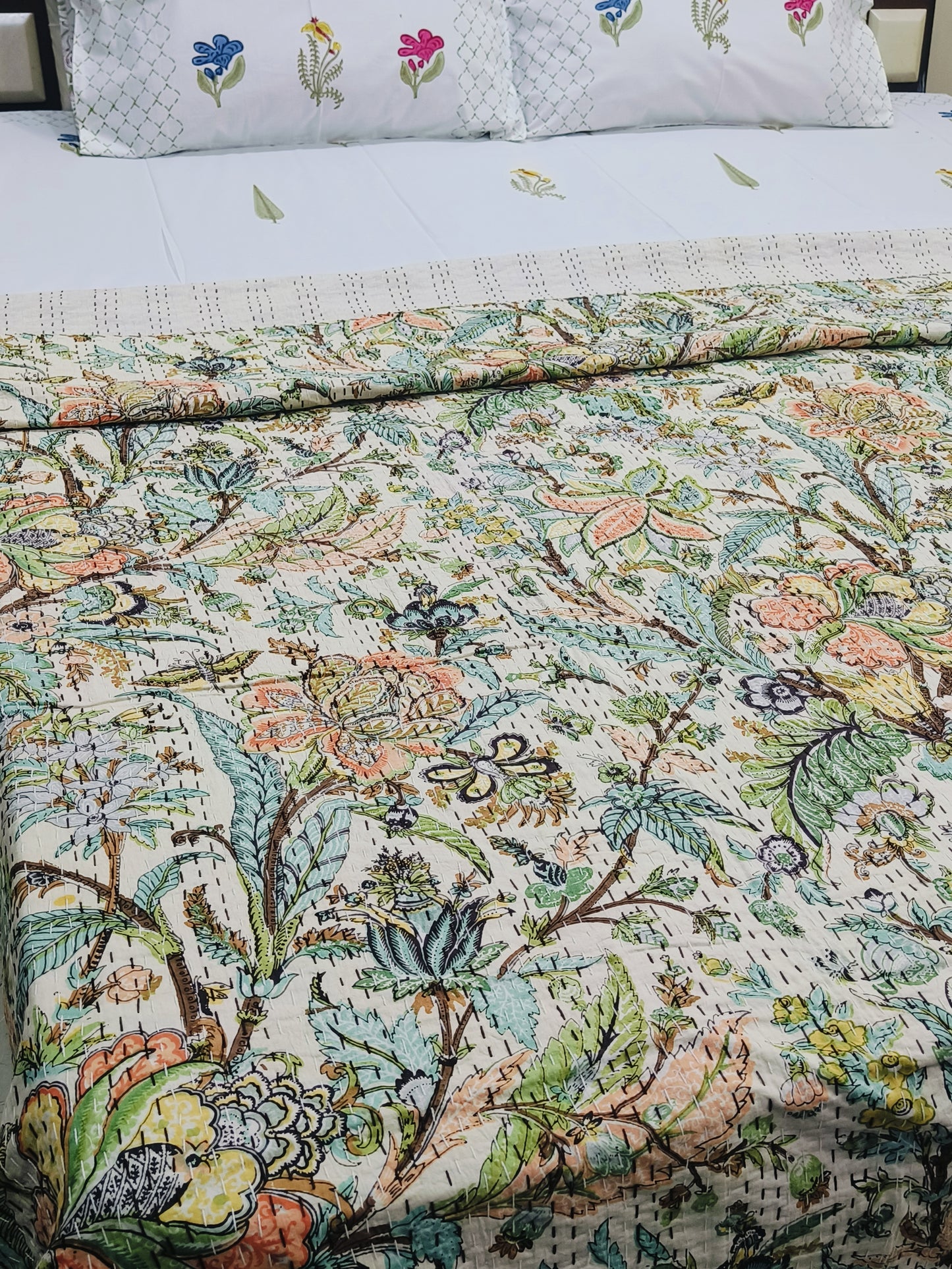 Kantha Bedcovers Printed Premium