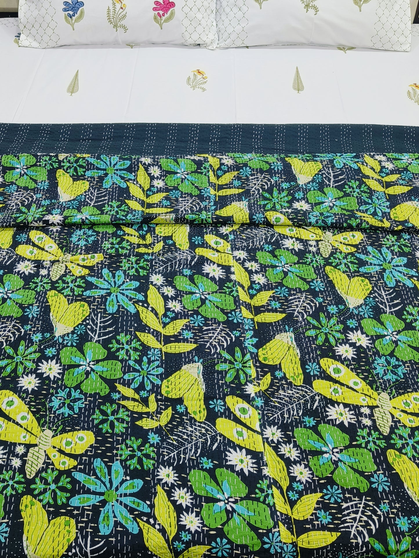 Kantha Bedcovers Printed Premium