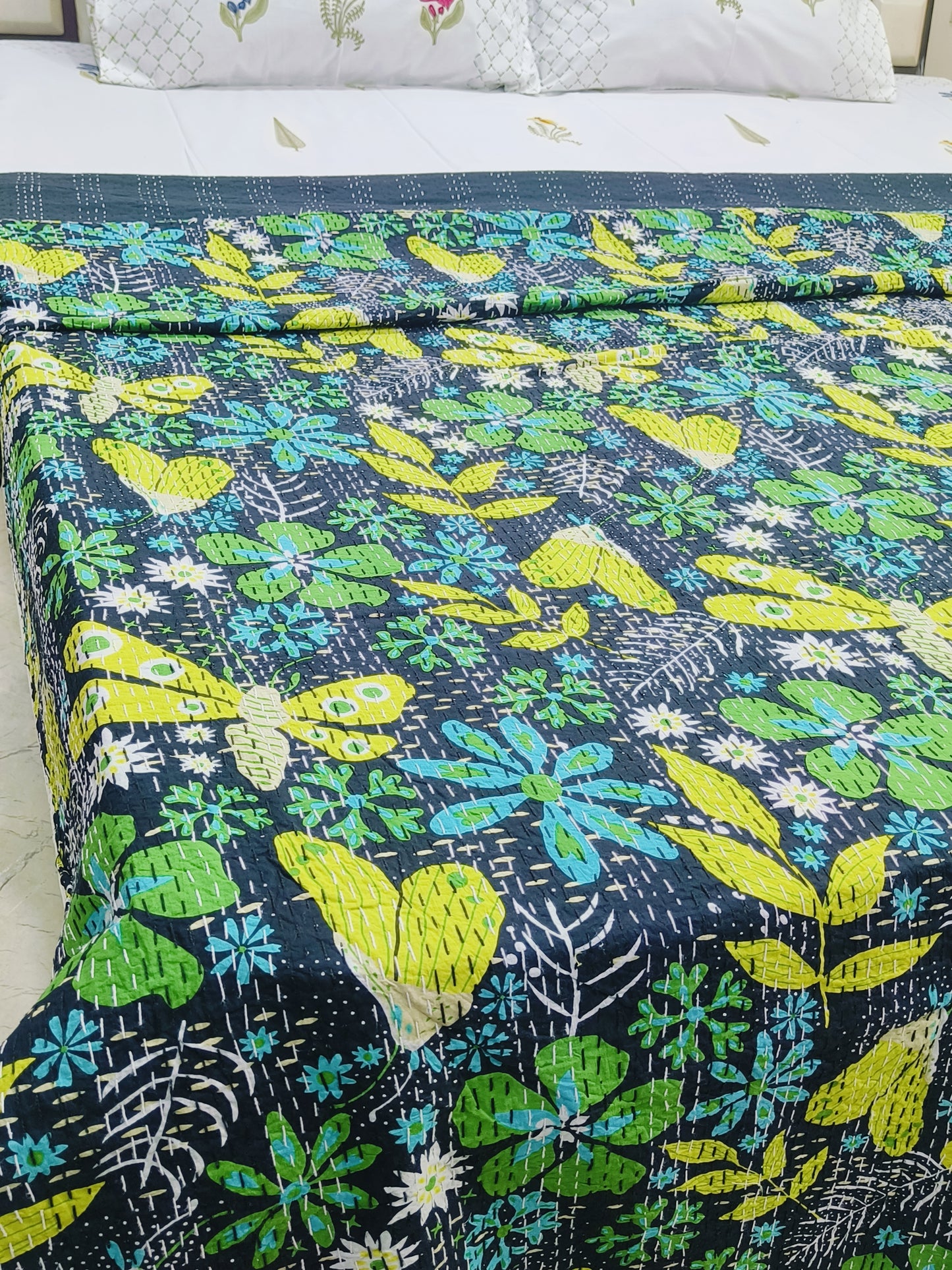 Kantha Bedcovers Printed Premium