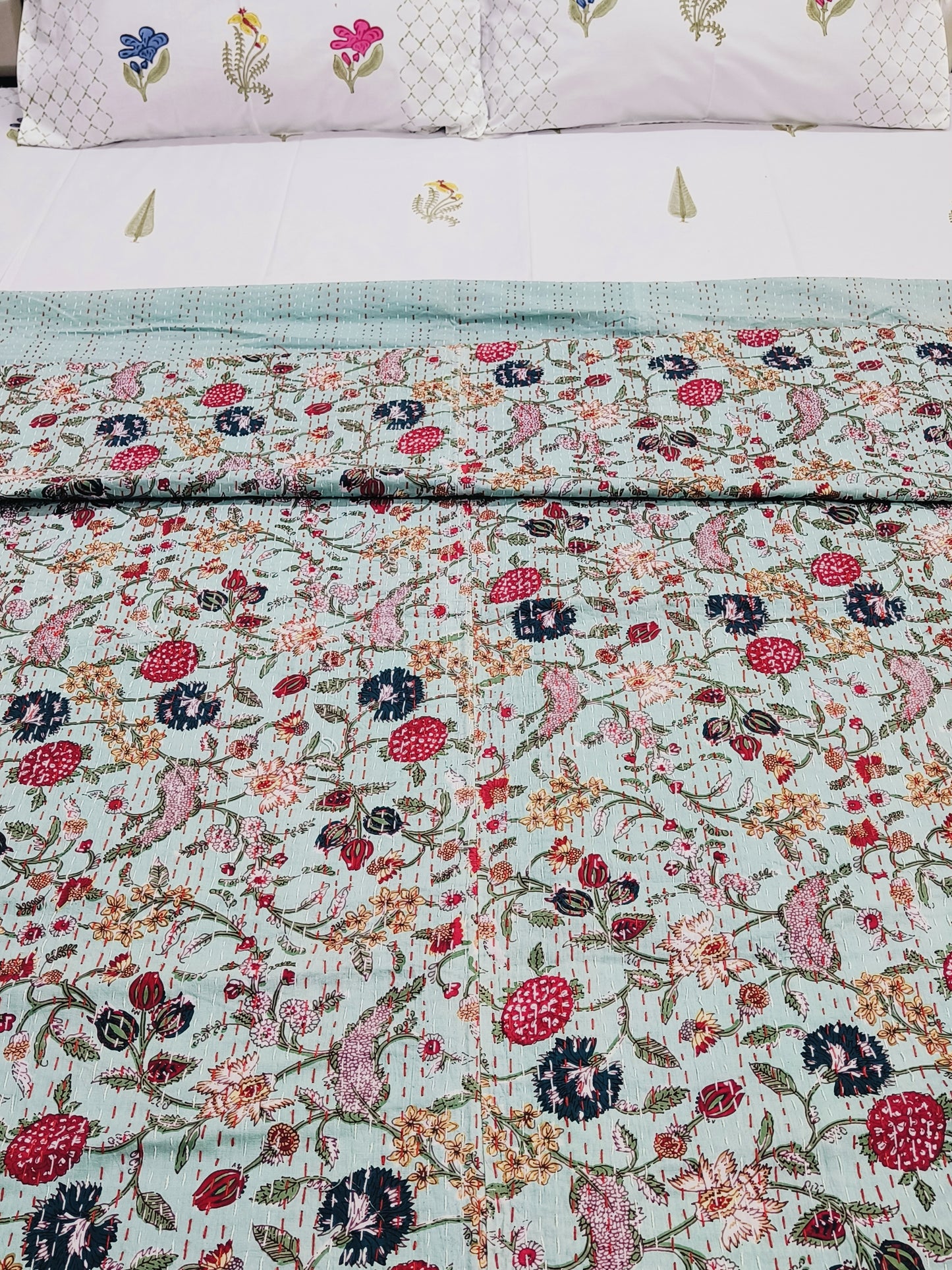 Kantha Bedcovers Printed Premium