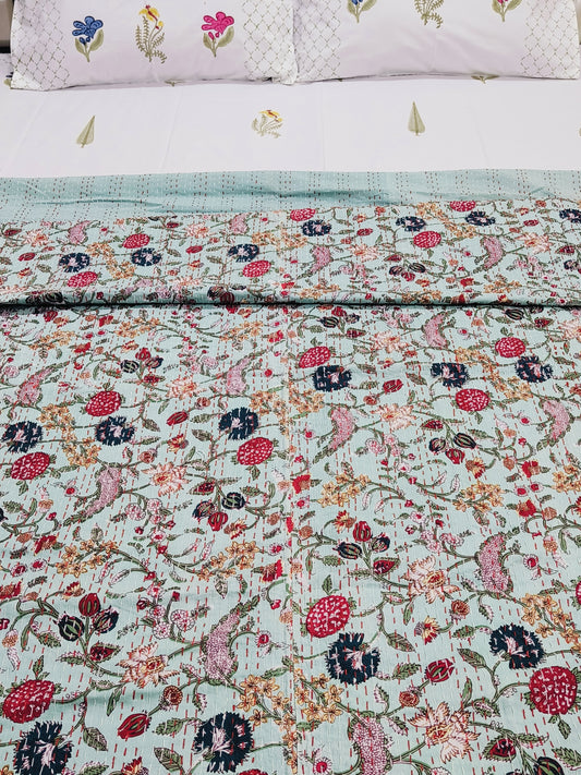 Kantha Bedcovers Printed Premium
