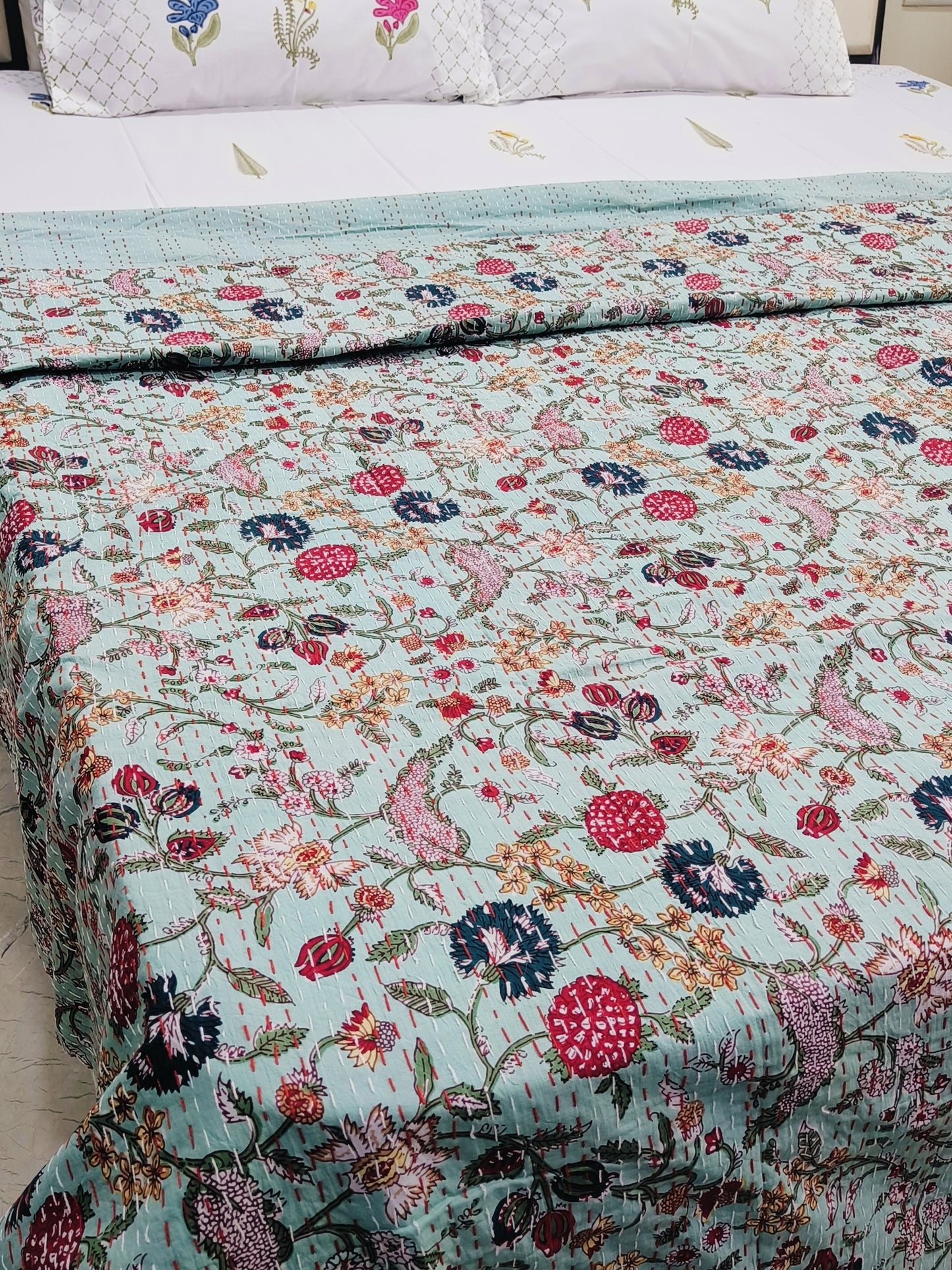 Kantha Bedcovers Printed Premium