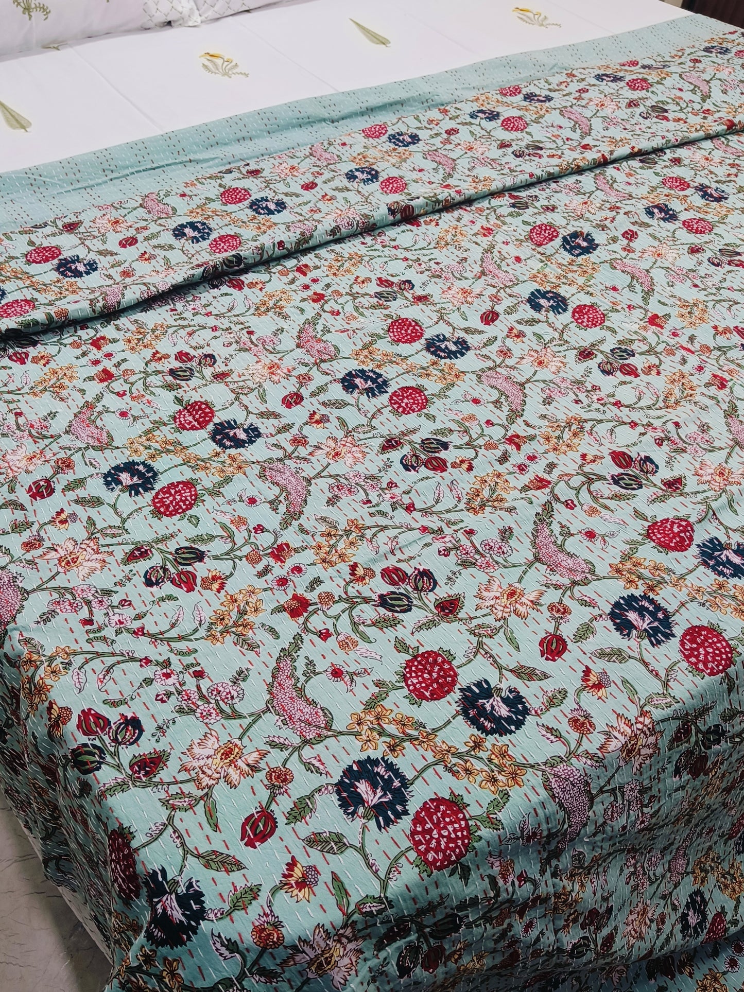 Kantha Bedcovers Printed Premium