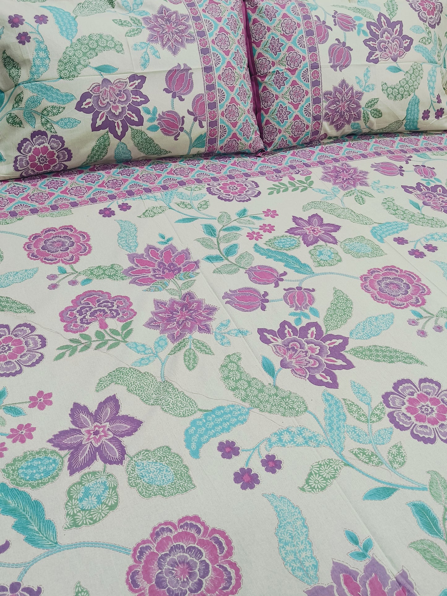 Gulbahaar King Size Bedsheets(Dispatch Time 24 Hours)