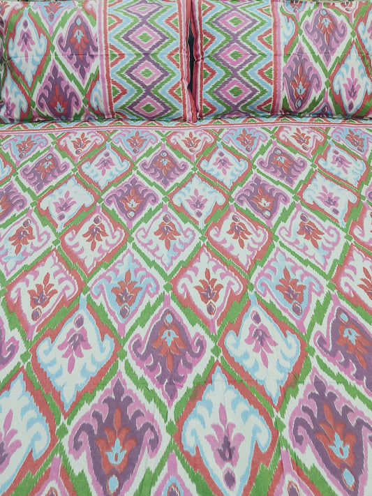Bedsheet With King Size Pillow Cases