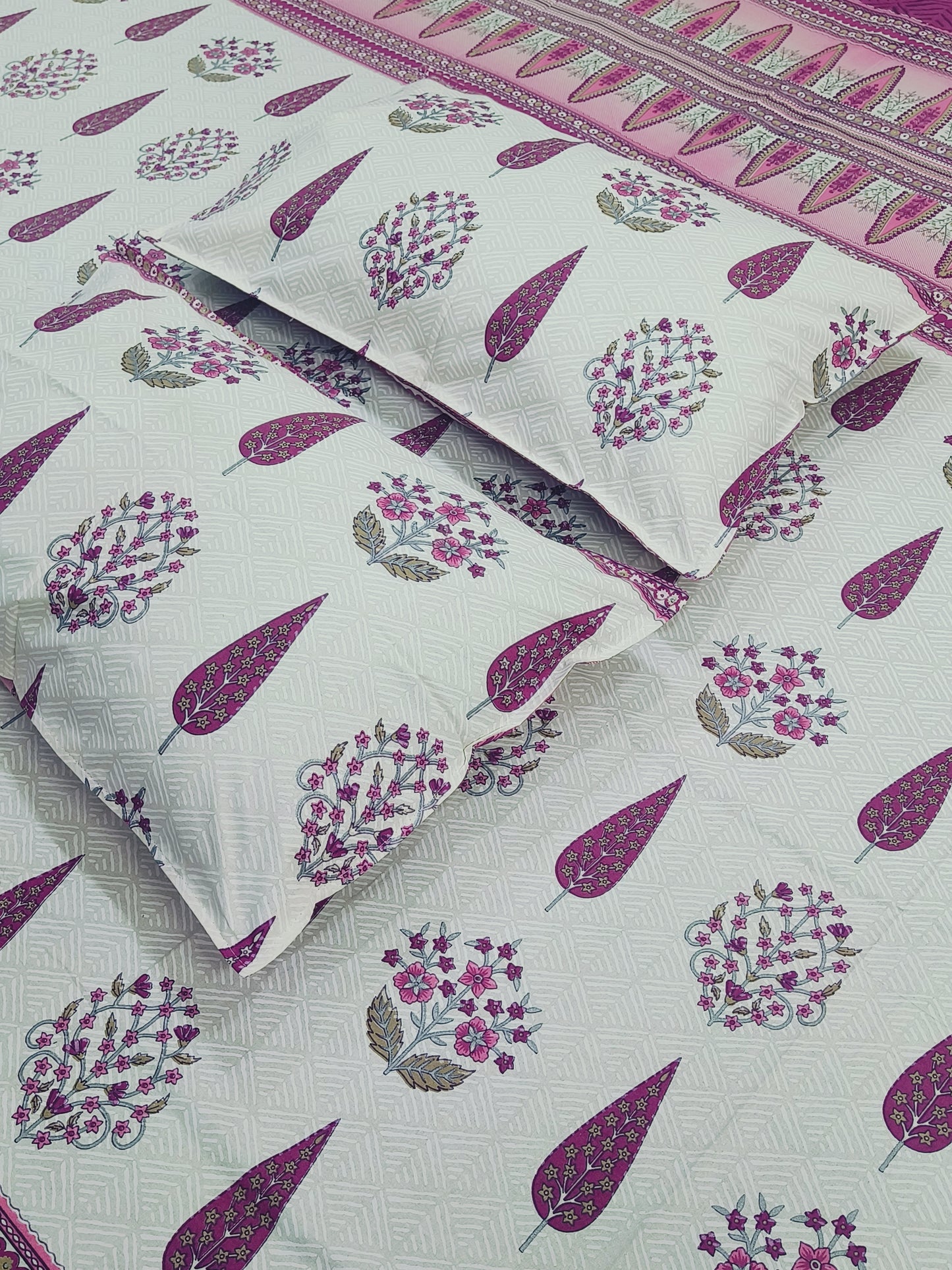 Gulbahaar King Size Bedsheets(Dispatch Time 24 Hours)