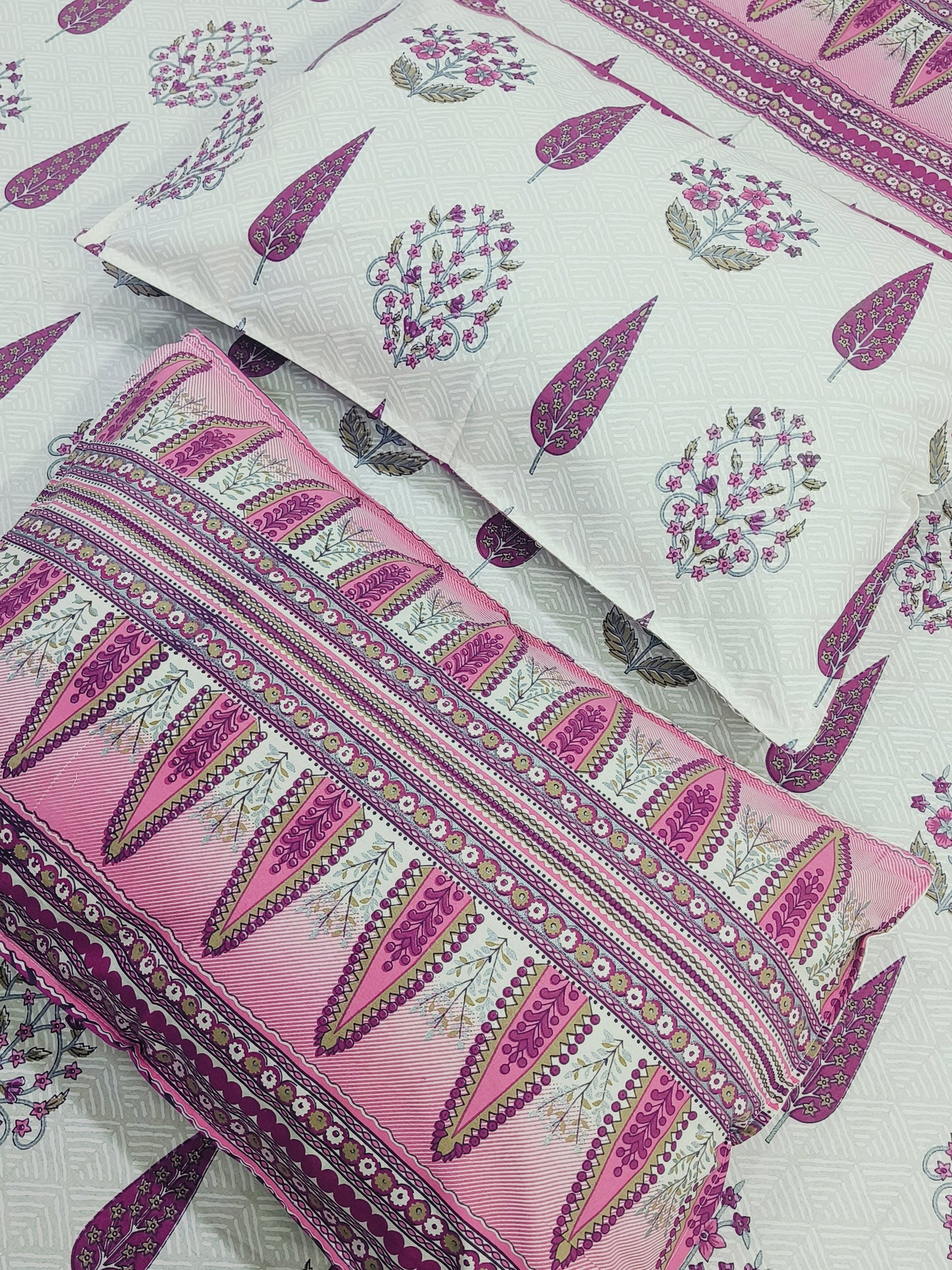 Gulbahaar King Size Bedsheets(Dispatch Time 24 Hours)