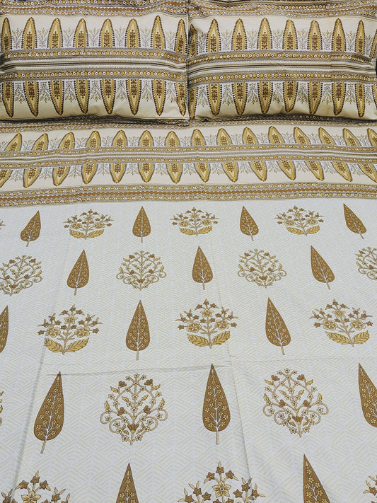 Bedsheet With King Size Pillow Cases
