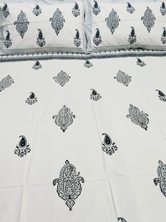 Handblock Printed Premium Bedsheets (Dispatch Time 24 Hours)