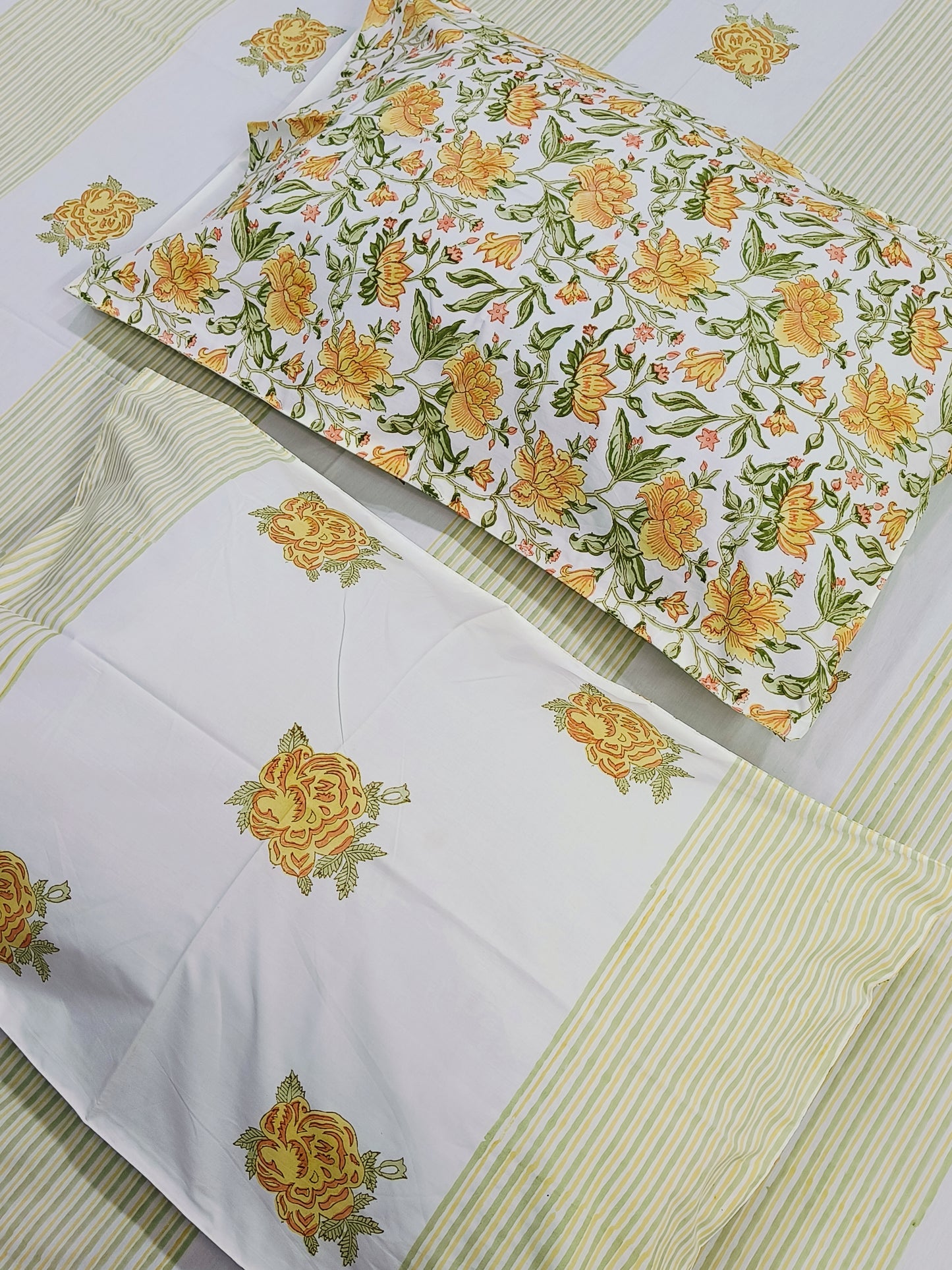 FRESH ARRIVAL Handblock Printed Premium Bedsheets (Dispatch Time 24 Hours)
