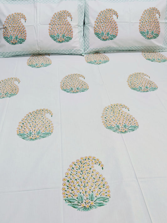 FRESH ARRIVAL Handblock Printed Premium Bedsheets (Dispatch Time 24 Hours)