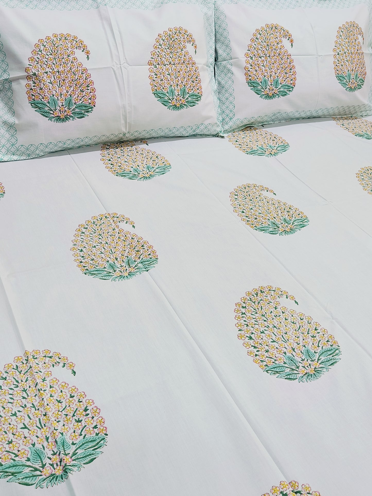 FRESH ARRIVAL Handblock Printed Premium Bedsheets (Dispatch Time 24 Hours)