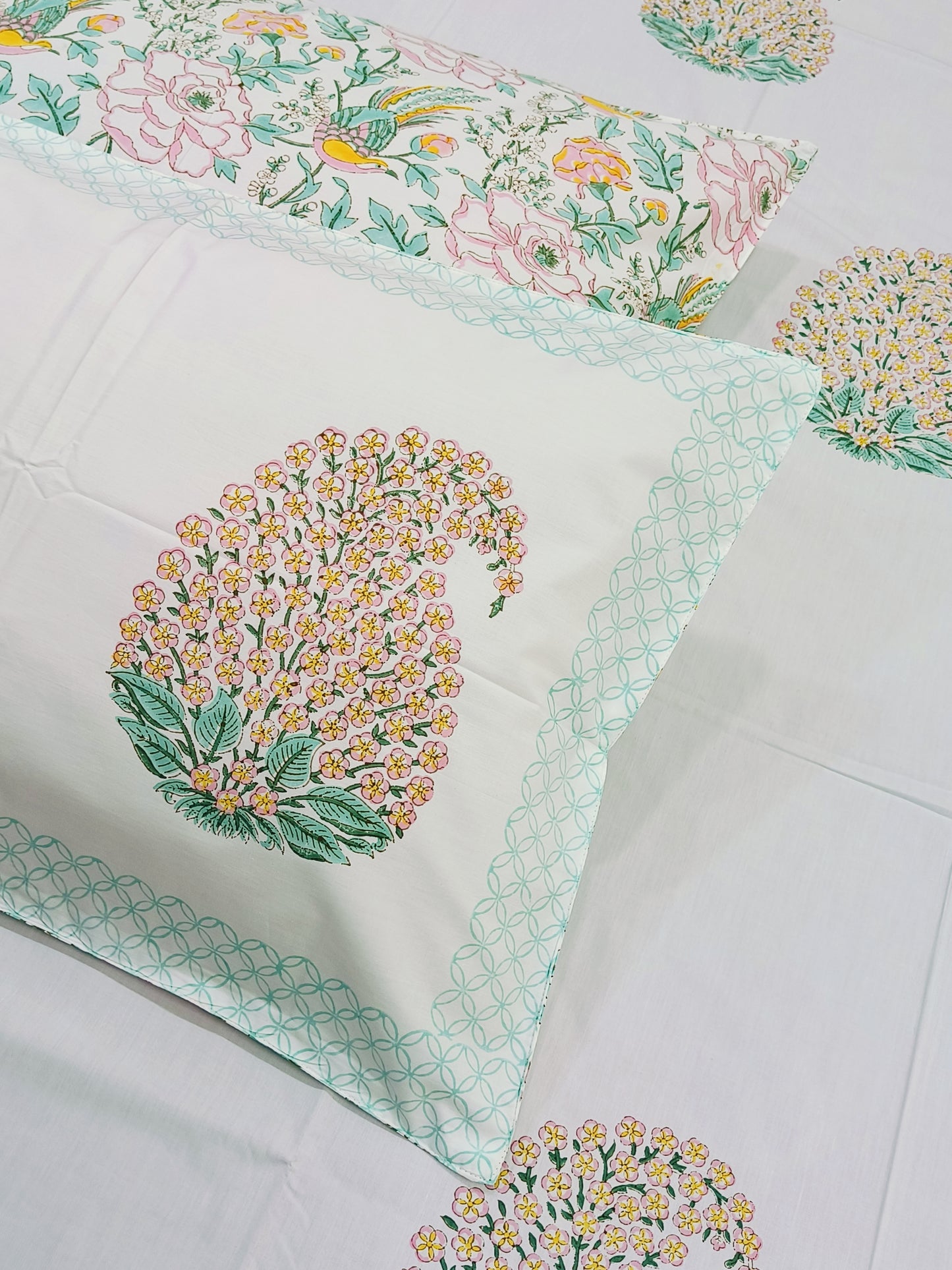 FRESH ARRIVAL Handblock Printed Premium Bedsheets (Dispatch Time 24 Hours)
