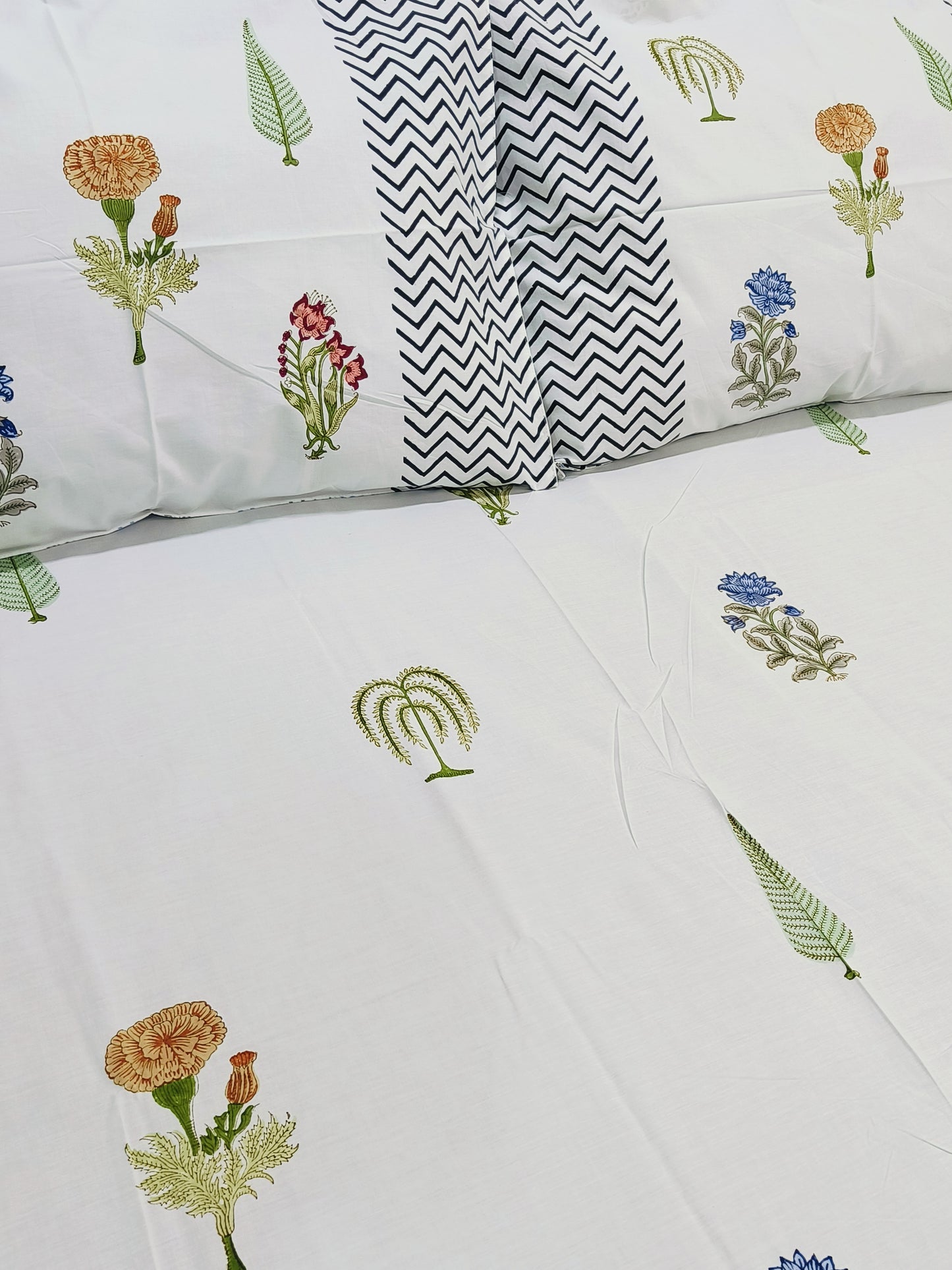 FRESH ARRIVAL Handblock Printed Premium Bedsheets (Dispatch Time 24 Hours)