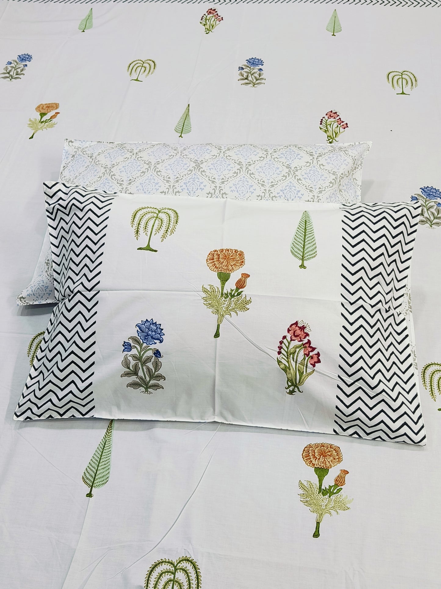 FRESH ARRIVAL Handblock Printed Premium Bedsheets (Dispatch Time 24 Hours)