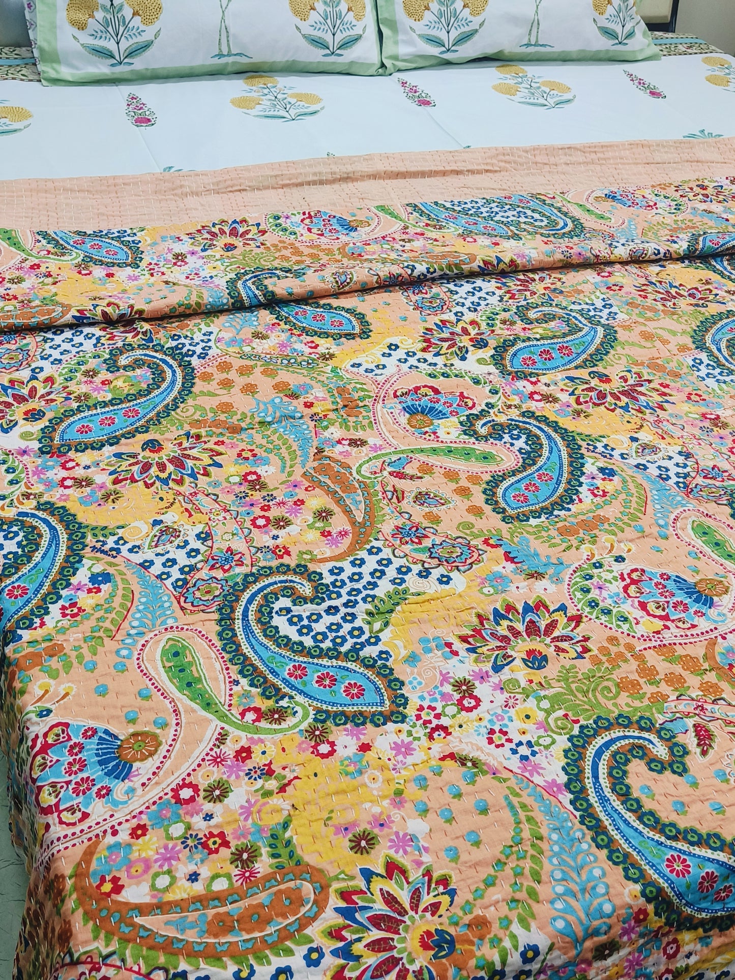 Kantha Bedcovers Printed Premium