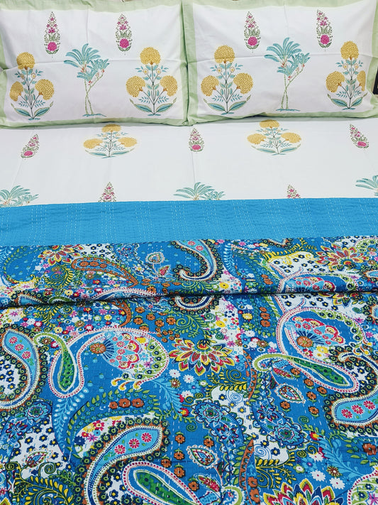 Kantha Bedcovers Printed Premium