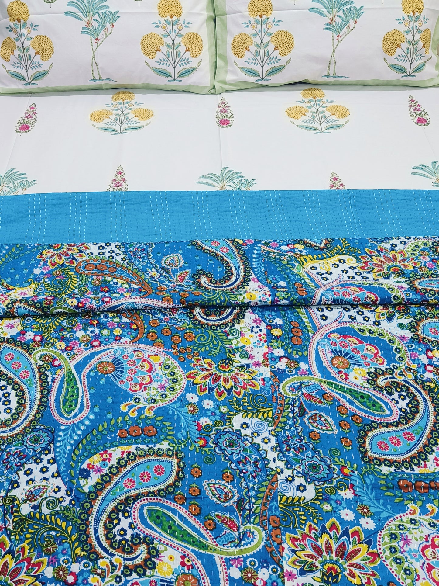 Kantha Bedcovers Printed Premium