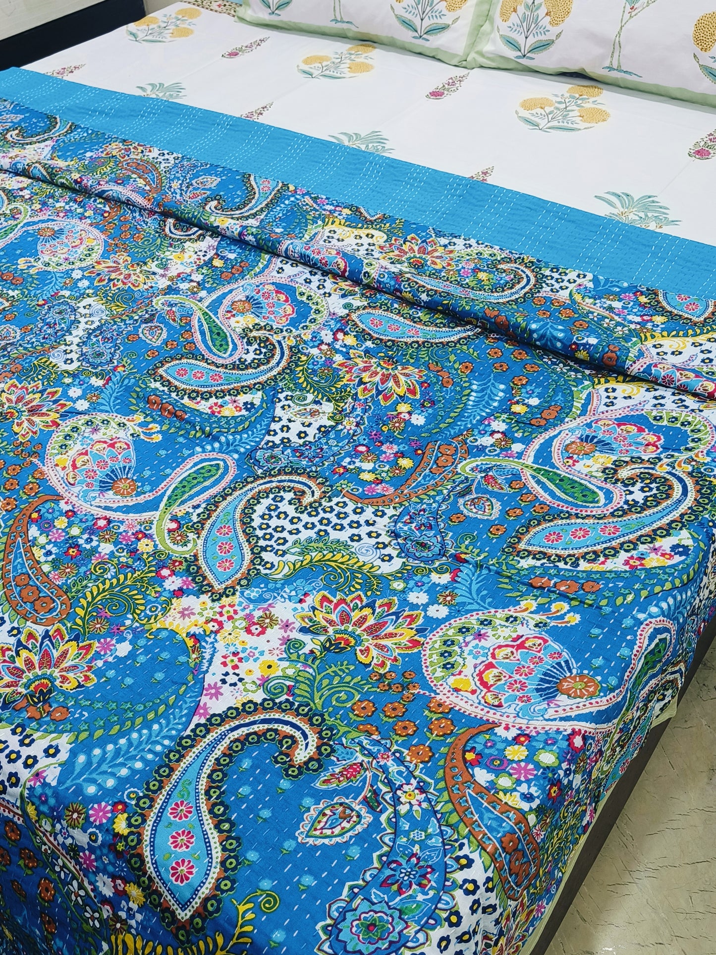 Kantha Bedcovers Printed Premium