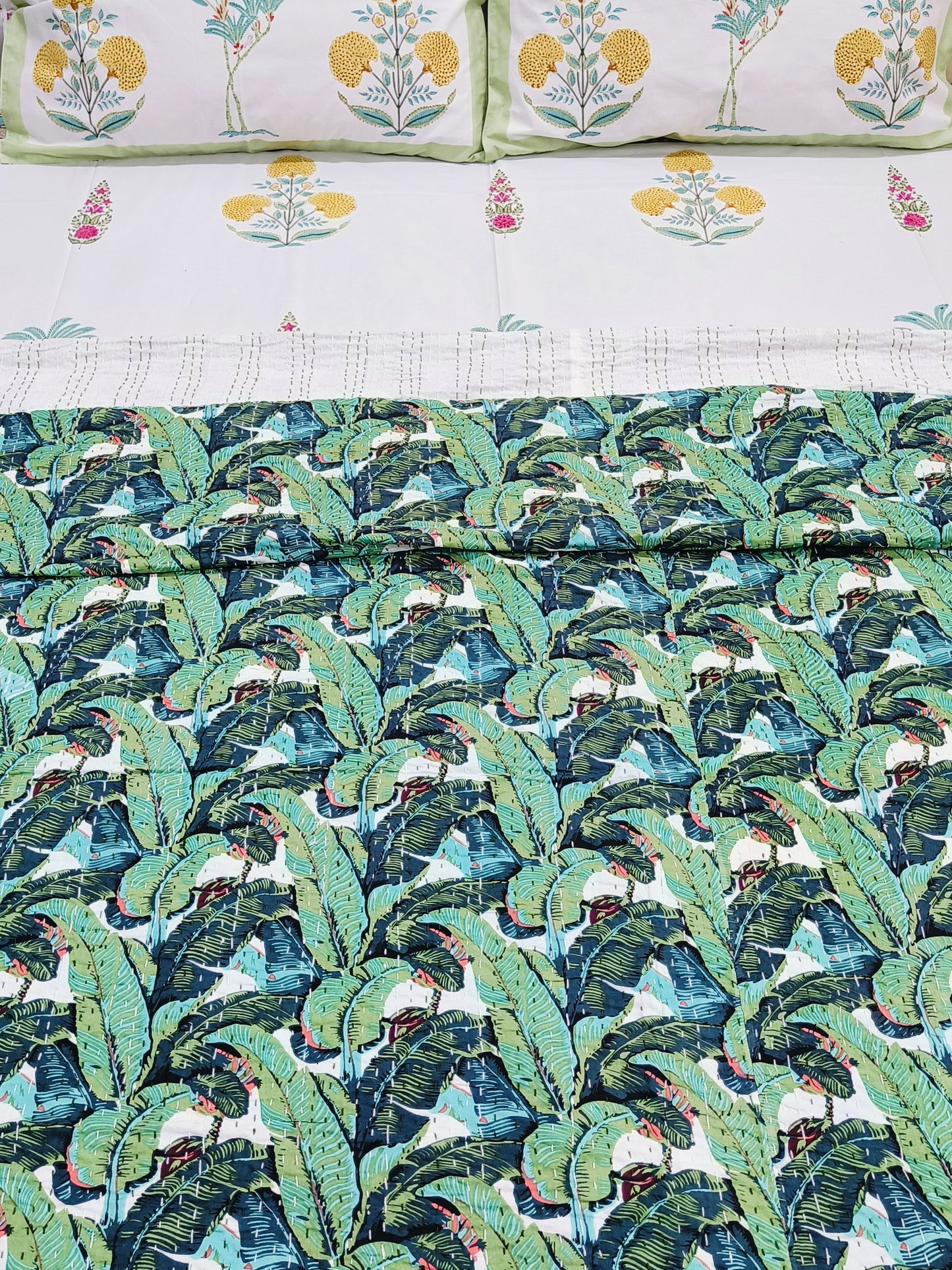 Kantha Bedcovers Printed Premium