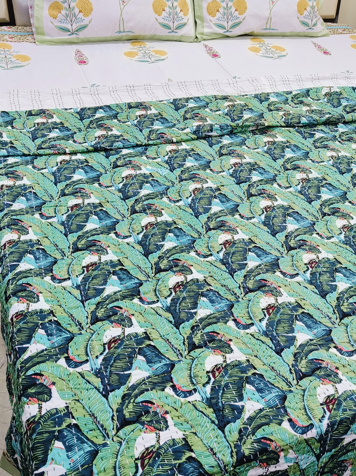 Kantha Bedcovers Printed Premium