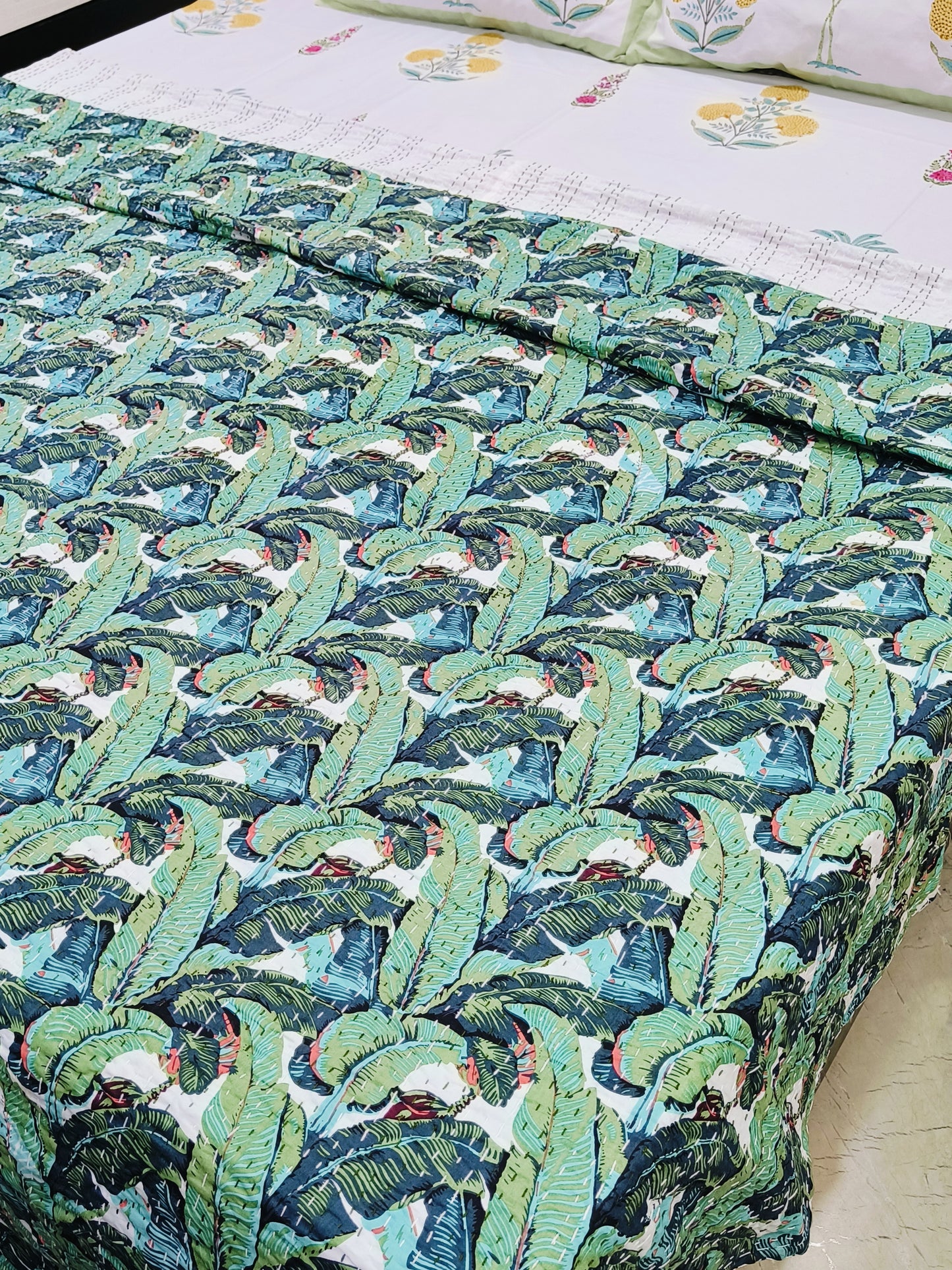 Kantha Bedcovers Printed Premium