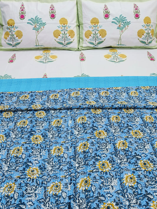 Kantha Bedcovers Printed Premium