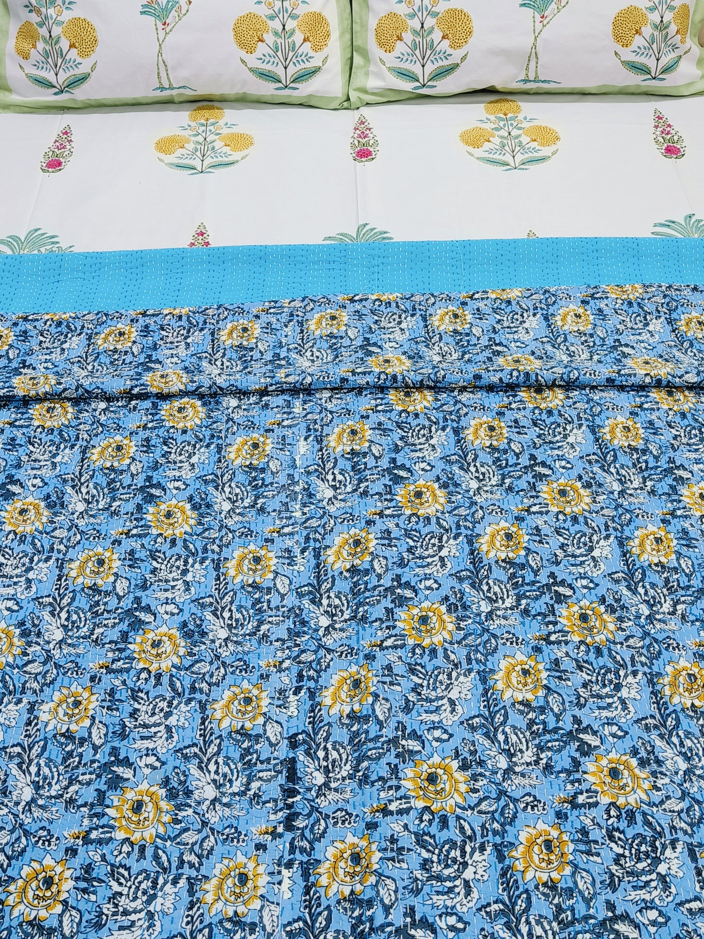 Kantha Bedcovers Printed Premium