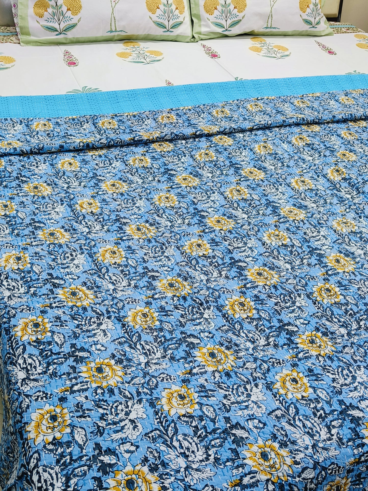 Kantha Bedcovers Printed Premium