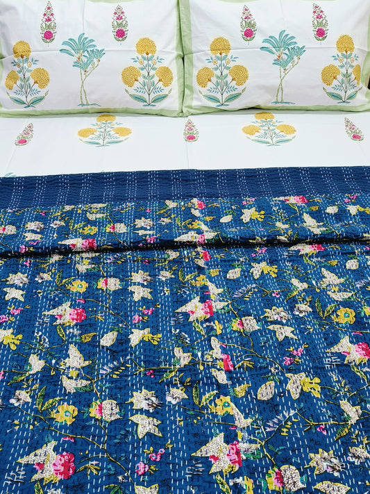 Kantha Bedcovers Printed Premium
