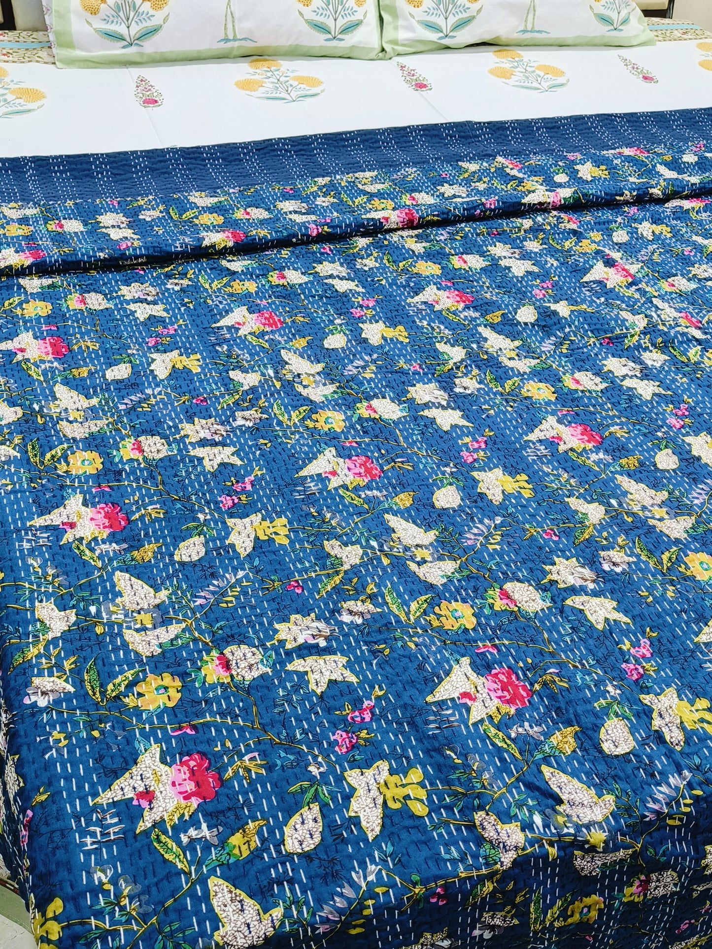 Kantha Bedcovers Printed Premium