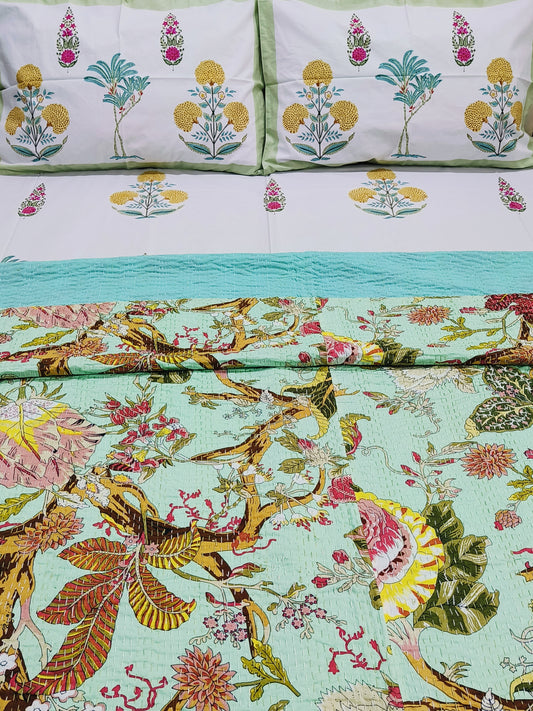 Kantha Bedcovers Printed Premium