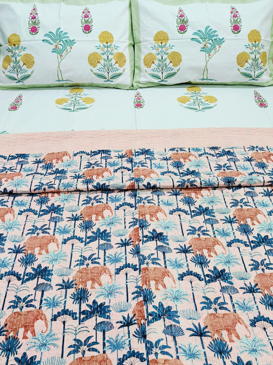 Kantha Bedcovers Printed Premium