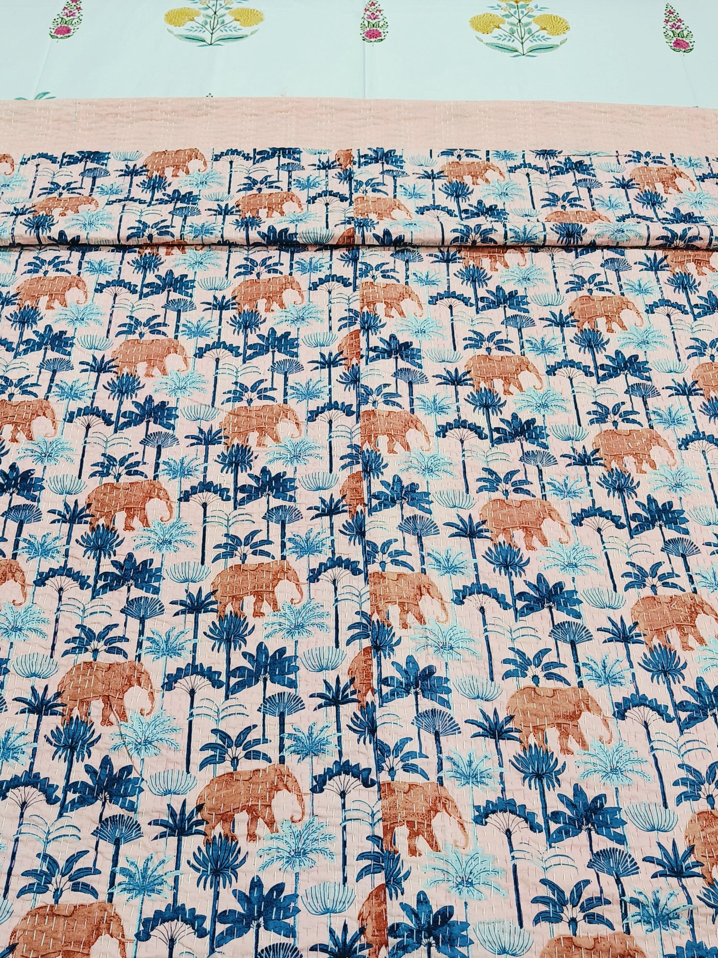 Kantha Bedcovers Printed Premium
