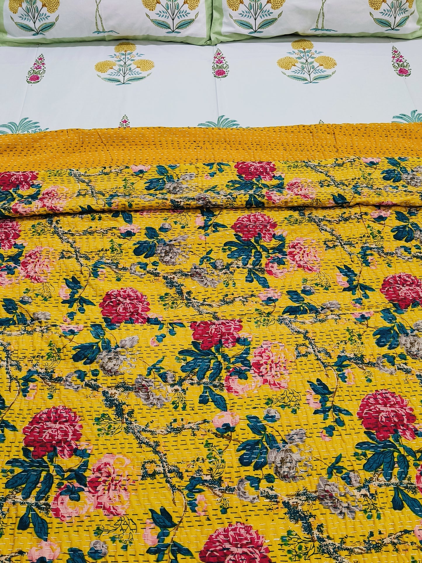 Kantha Bedcovers Printed Premium