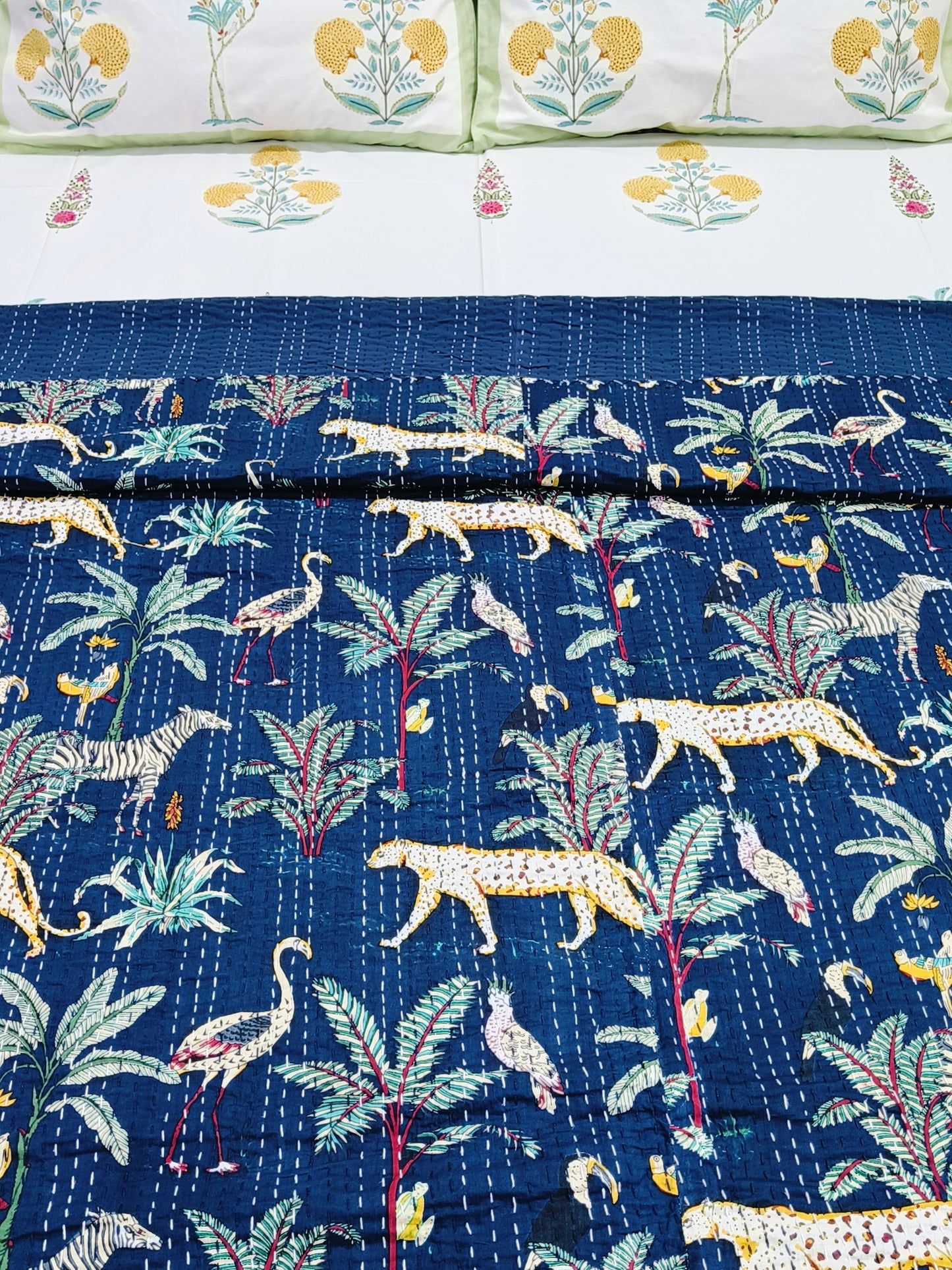 Kantha Bedcovers Printed Premium