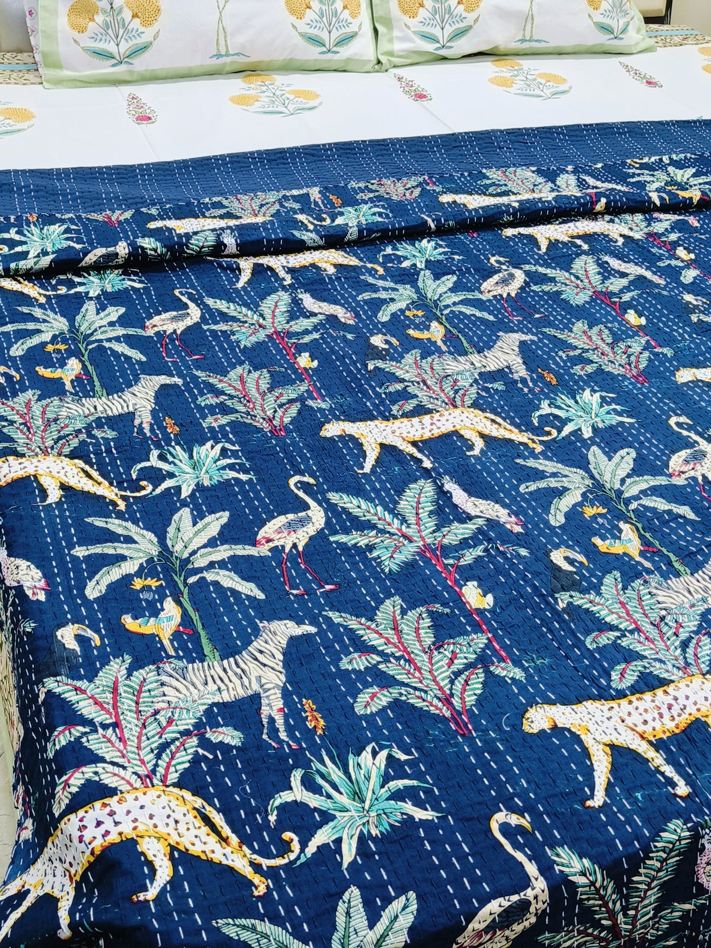 Kantha Bedcovers Printed Premium