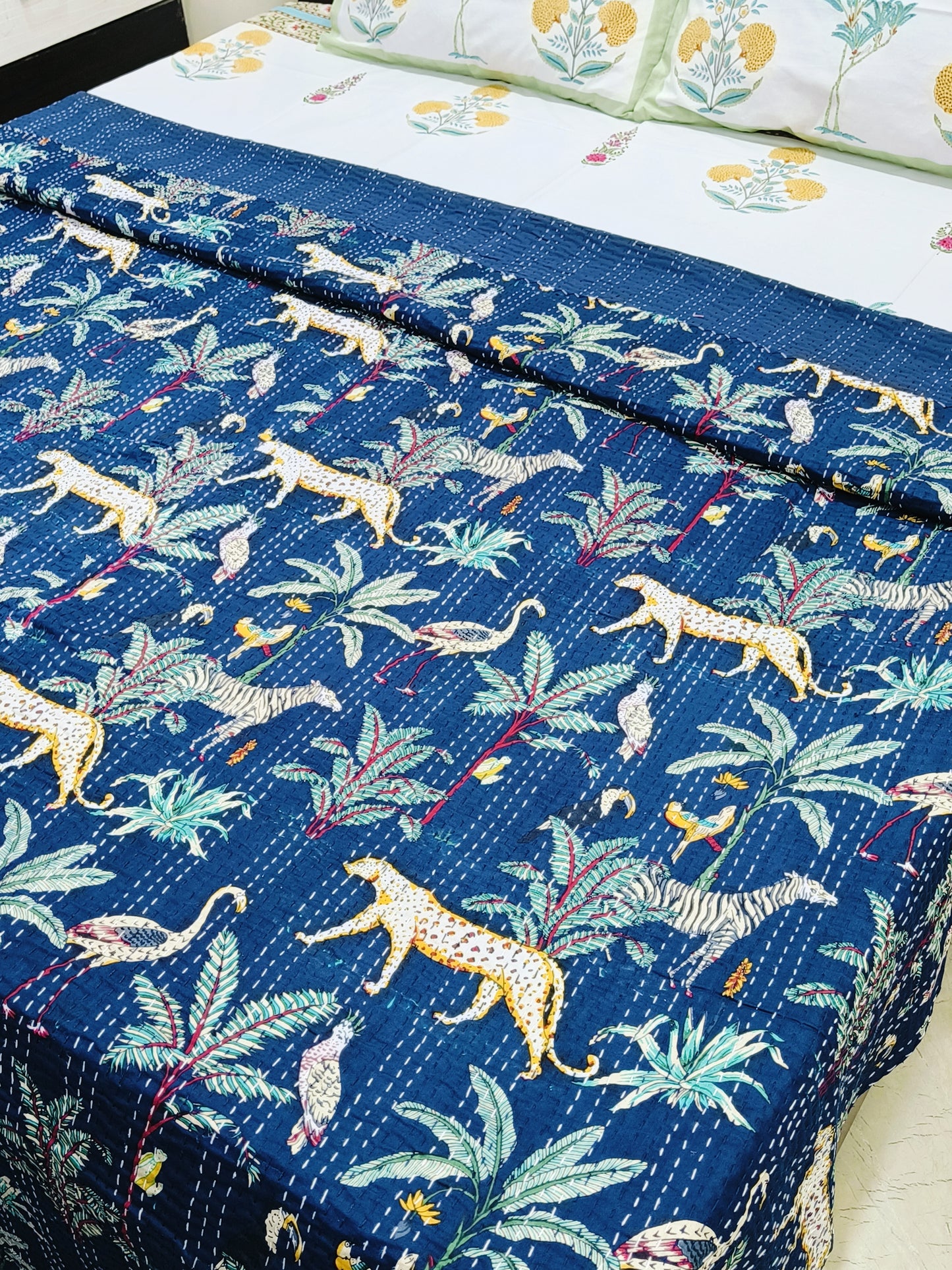 Kantha Bedcovers Printed Premium