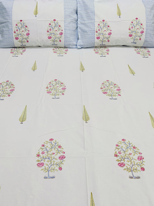 FRESH ARRIVAL Handblock Printed Premium Bedsheets (Dispatch Time 24 Hours)