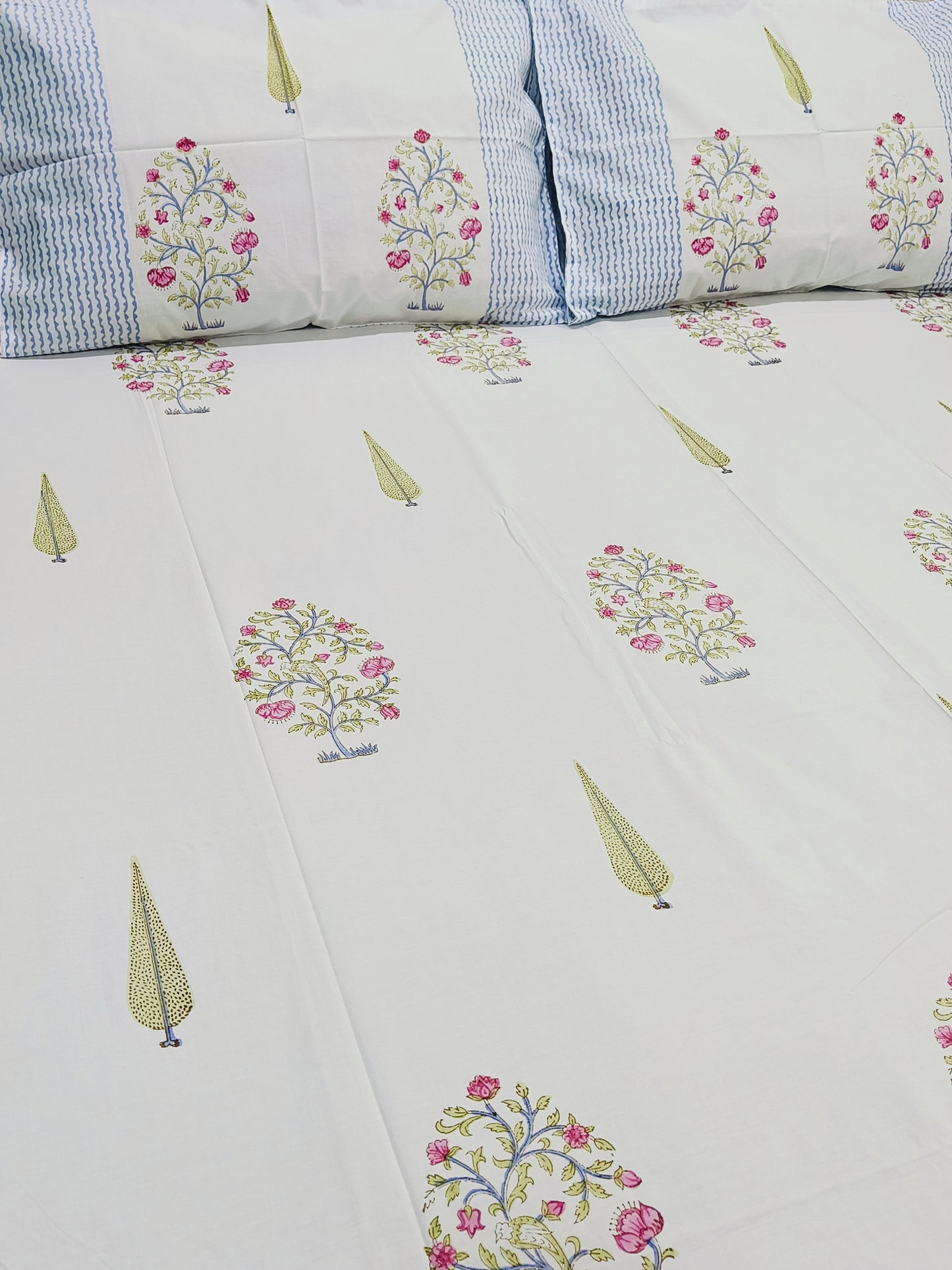 FRESH ARRIVAL Handblock Printed Premium Bedsheets (Dispatch Time 24 Hours)