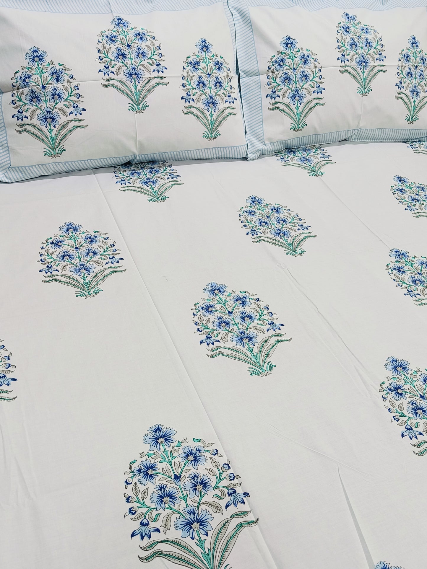 FRESH ARRIVAL Handblock Printed Premium Bedsheets (Dispatch Time 24 Hours)