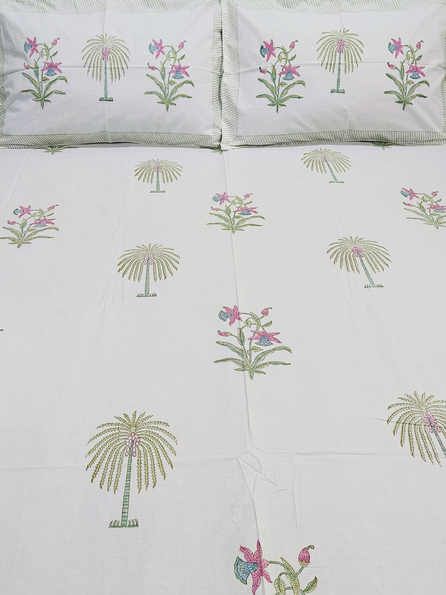FRESH ARRIVAL Handblock Printed Premium Bedsheets (Dispatch Time 24 Hours)