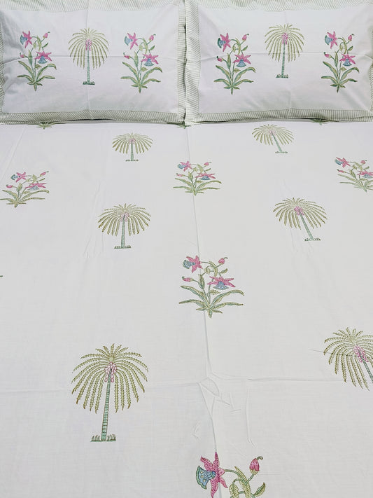 FRESH ARRIVAL Handblock Printed Premium Bedsheets (Dispatch Time 24 Hours)