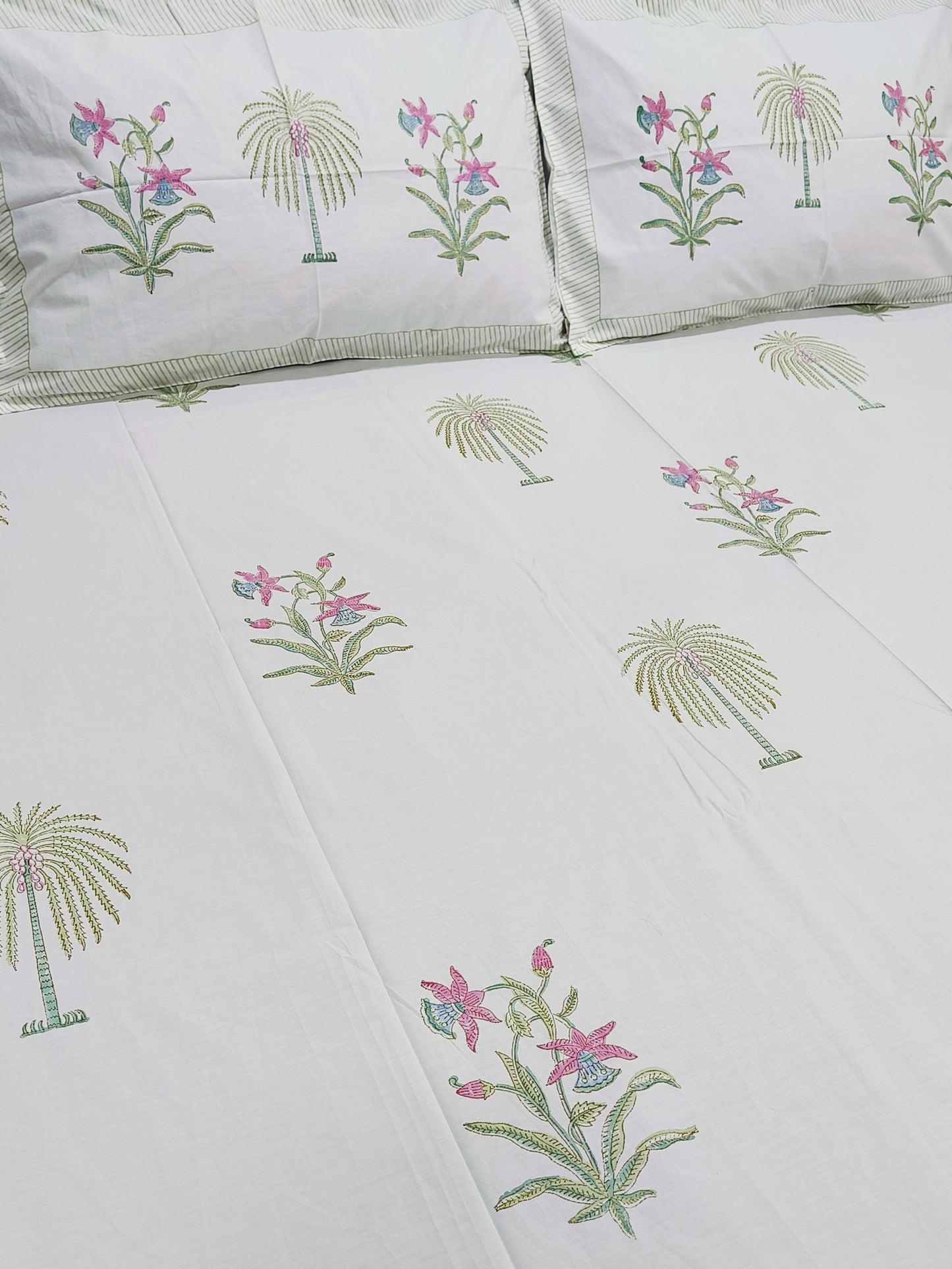 FRESH ARRIVAL Handblock Printed Premium Bedsheets (Dispatch Time 24 Hours)