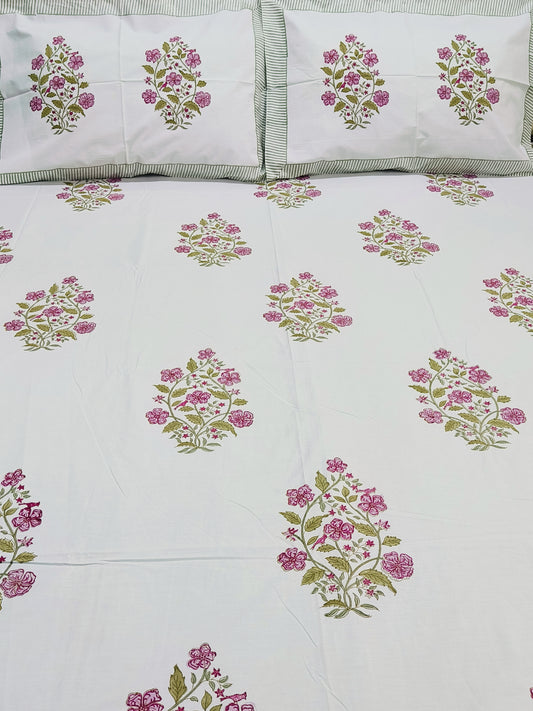 FRESH ARRIVAL Handblock Printed Premium Bedsheets (Dispatch Time 24 Hours)