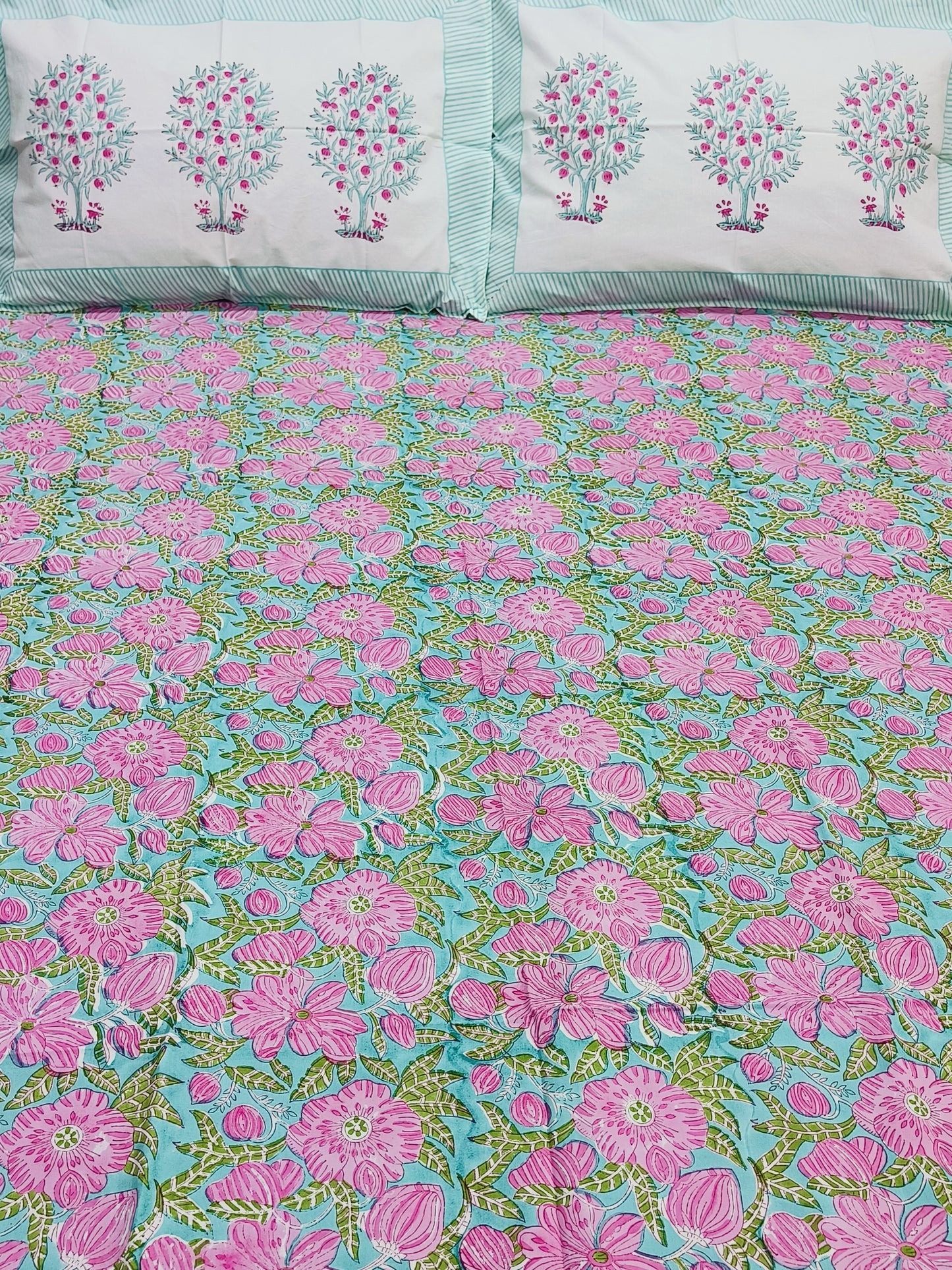 FRESH ARRIVAL Handblock Printed Premium Bedsheets (Dispatch Time 24 Hours)