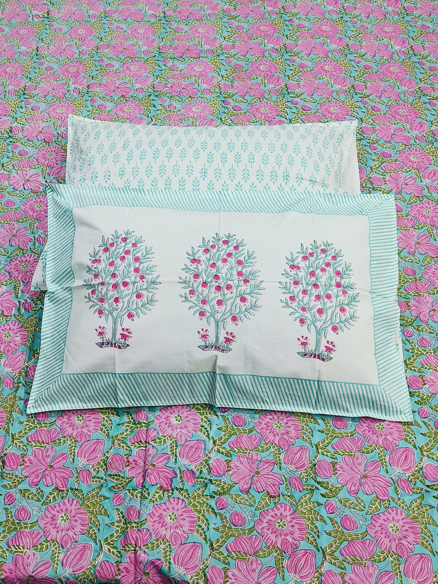 FRESH ARRIVAL Handblock Printed Premium Bedsheets (Dispatch Time 24 Hours)