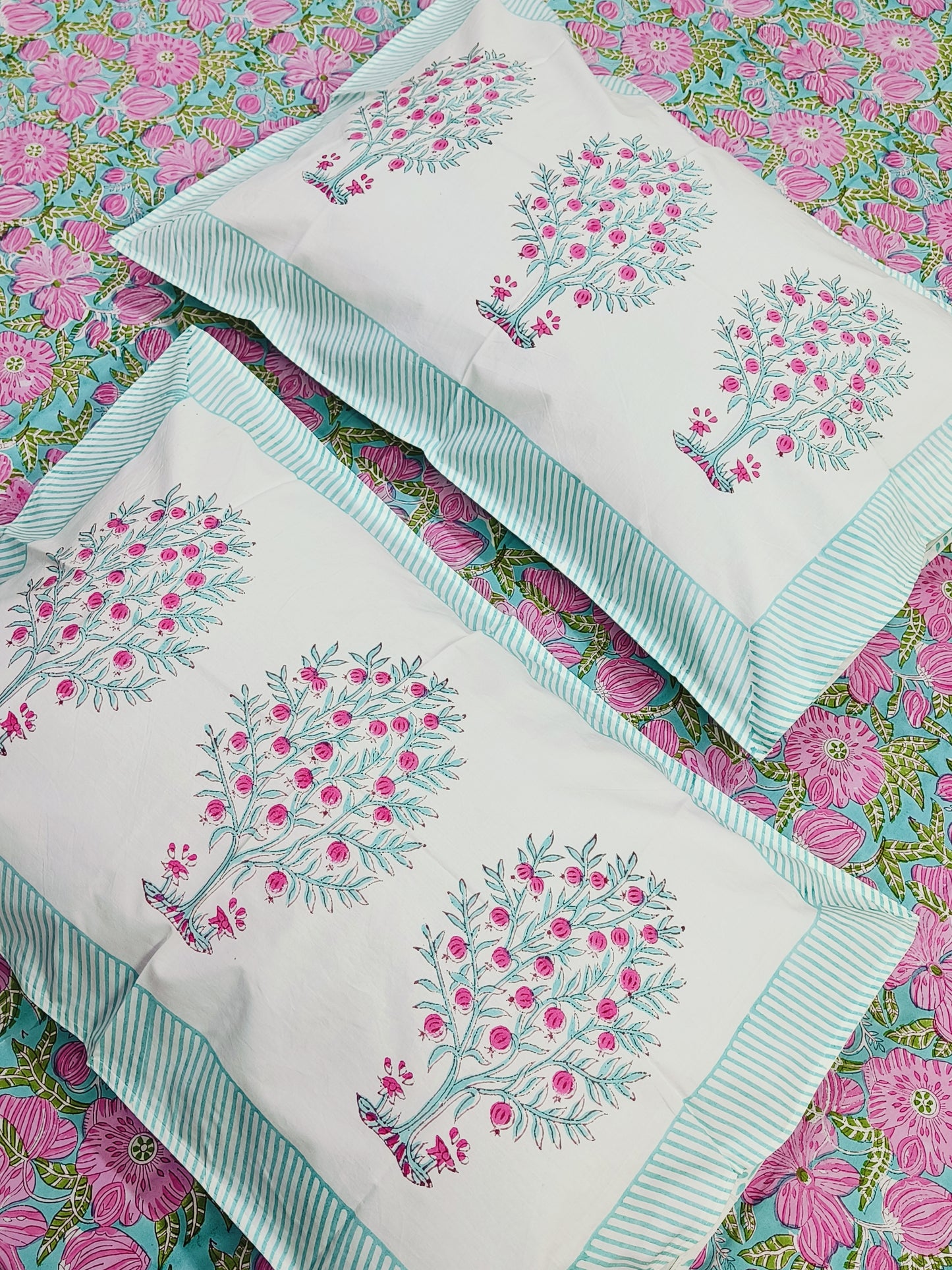 FRESH ARRIVAL Handblock Printed Premium Bedsheets (Dispatch Time 24 Hours)